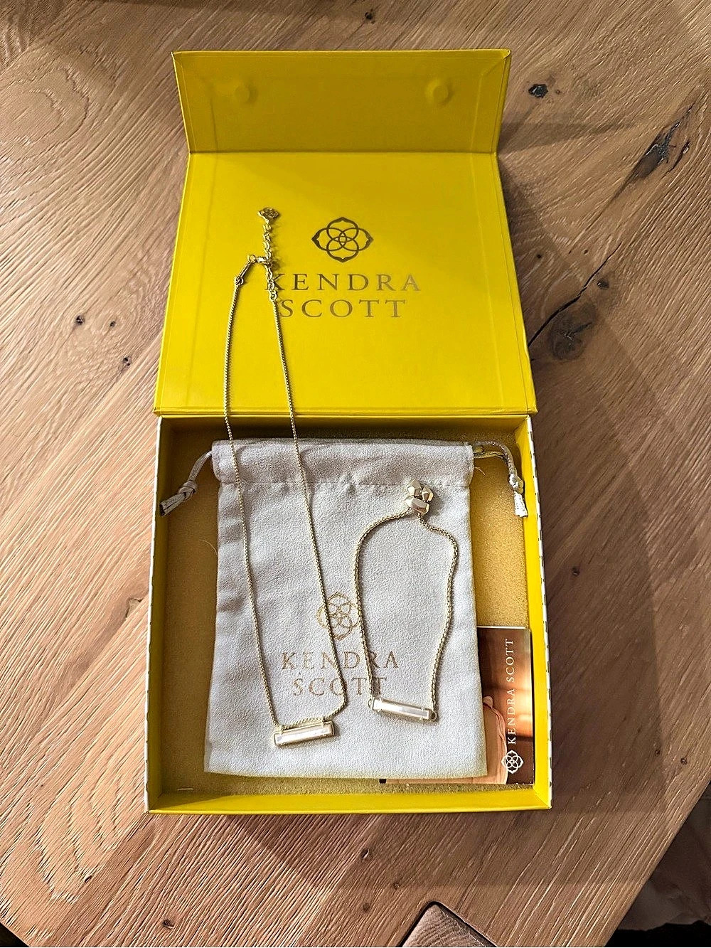 Kendra Scott Leanor Bar Pendant Necklace and Bracelet Set